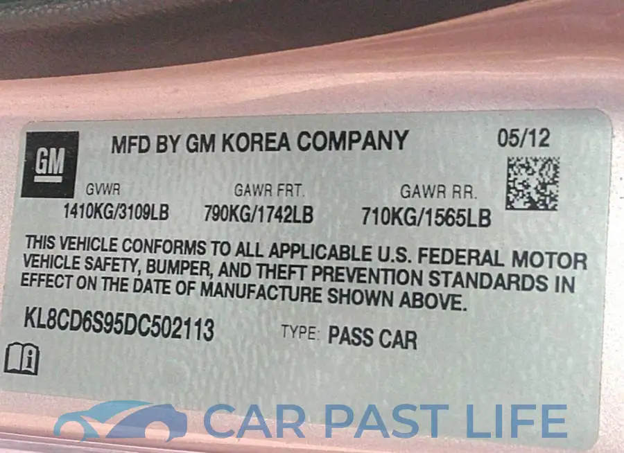 KL8CD6S95DC502113# 9
