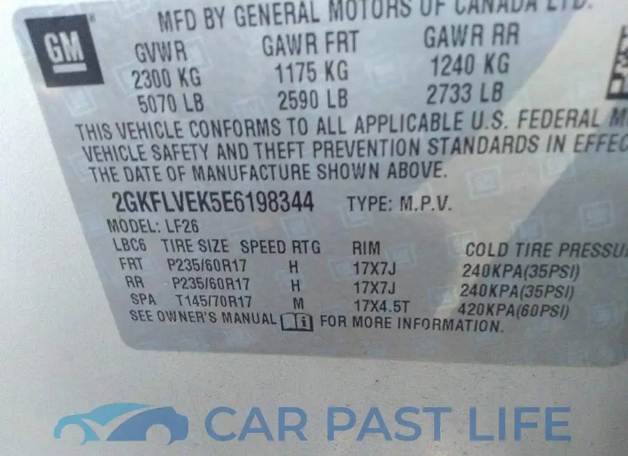2GKFLVEK5E6198344# 9