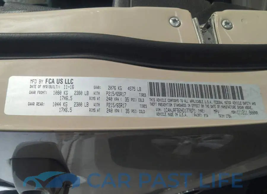 1C4NJRFB2HD177671# 9