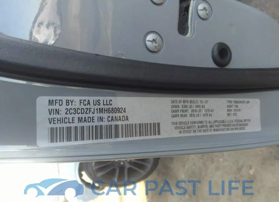 2C3CDZFJ1MH680924# 9