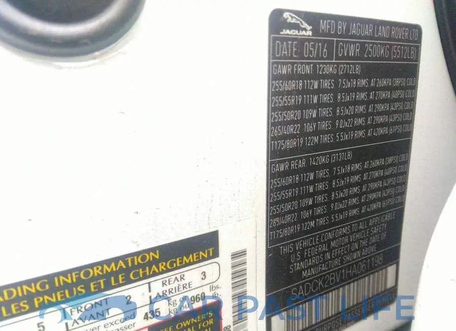 SADCK2BV1HA061198# 9