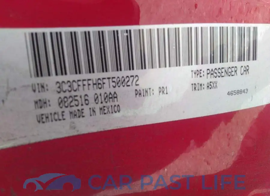 3C3CFFFH6FT500272# 9