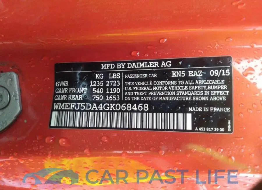 WMEFJ5DA4GK068468# 9