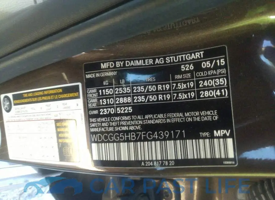 WDCGG5HB7FG439171# 9
