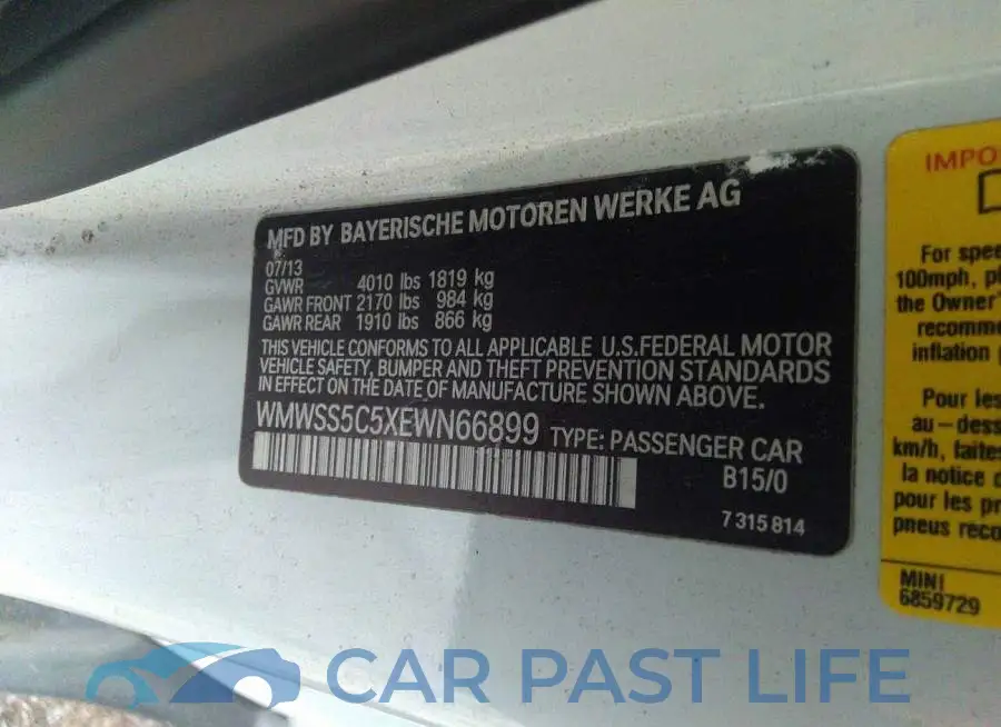 WMWSS5C5XEWN66899# 9