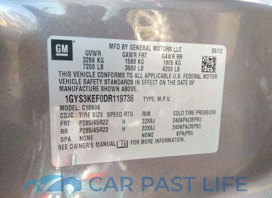 1GYS3KEF0DR119736# 9