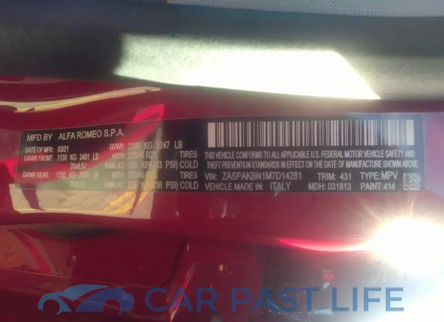 ZASPAKBN1M7D14261# 9