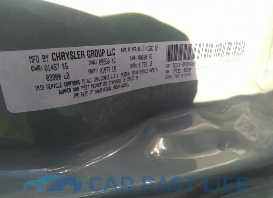 3C3CFFAR3DT603212# 9