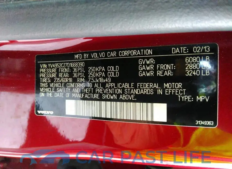 YV4952CZ7D1668390# 9