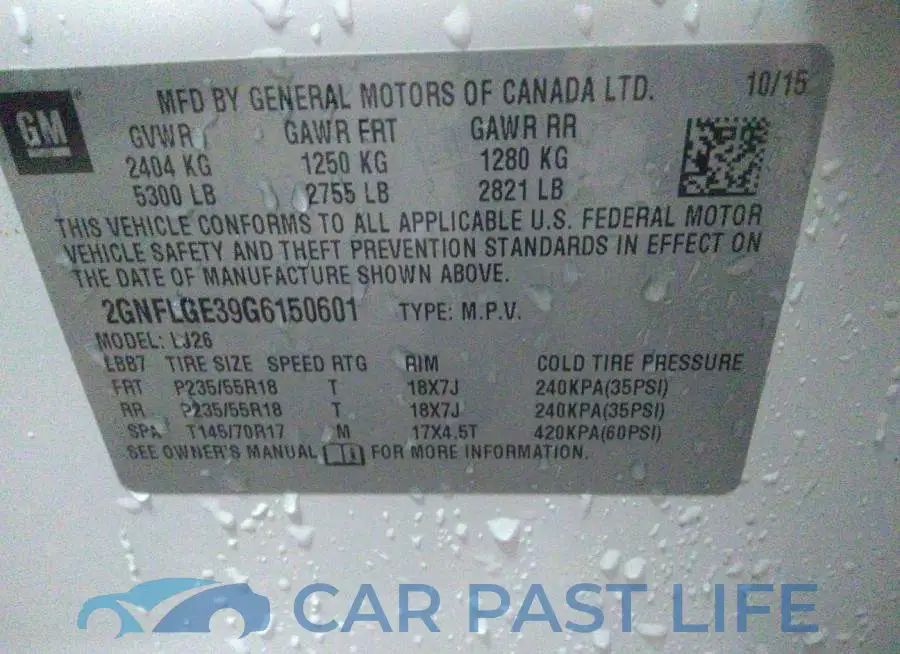 2GNFLGE39G6150601# 9