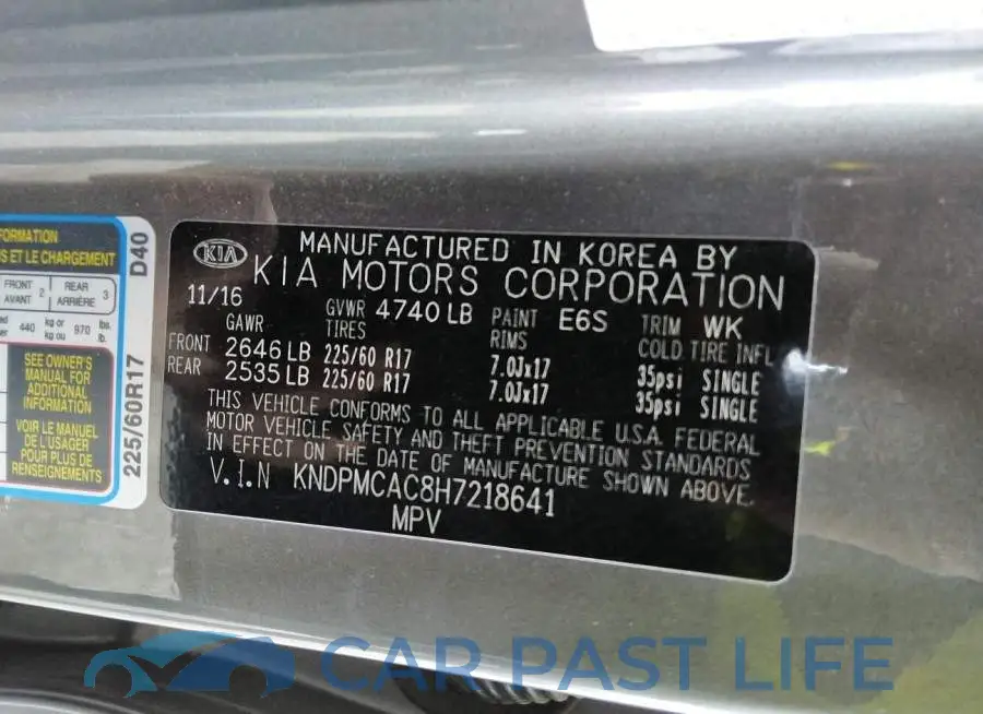 KNDPMCAC8H7218641# 9