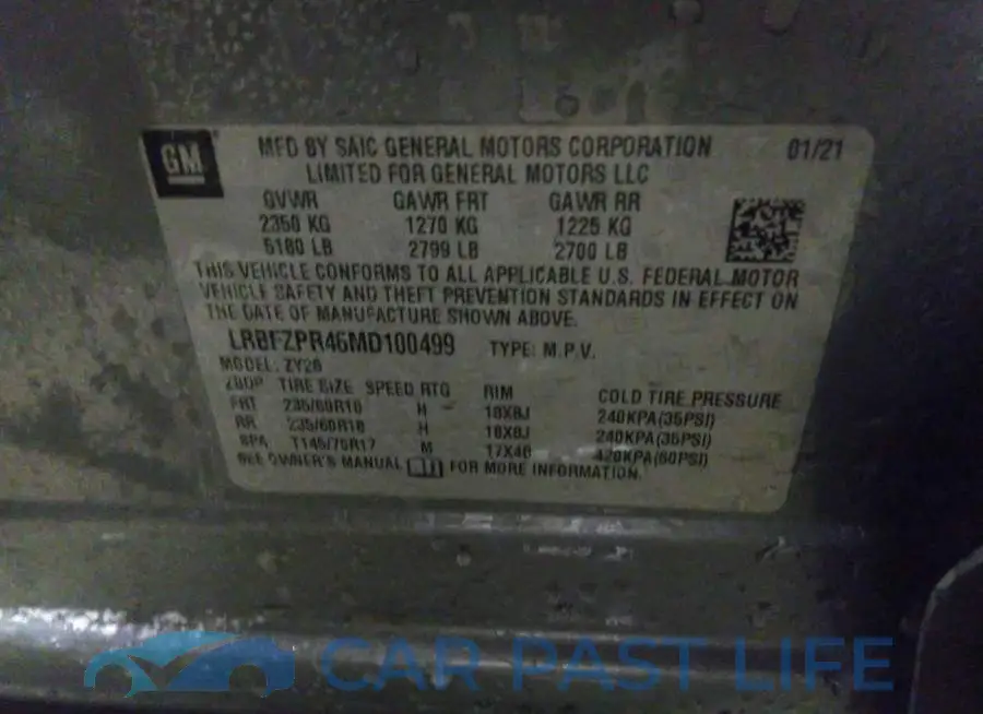 LRBFZPR46MD100499# 9