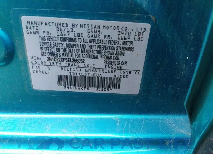 3N1CE2CP5EL355052# 9