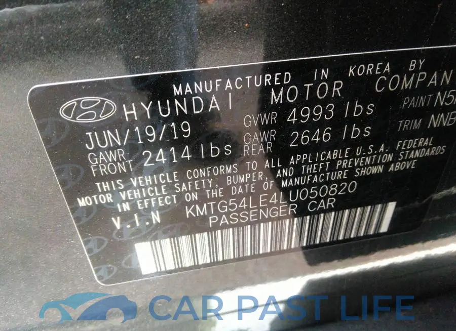 KMTG54LE4LU050820# 9
