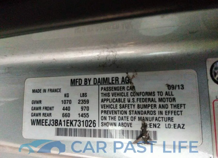 WMEEJ3BA1EK731026# 9