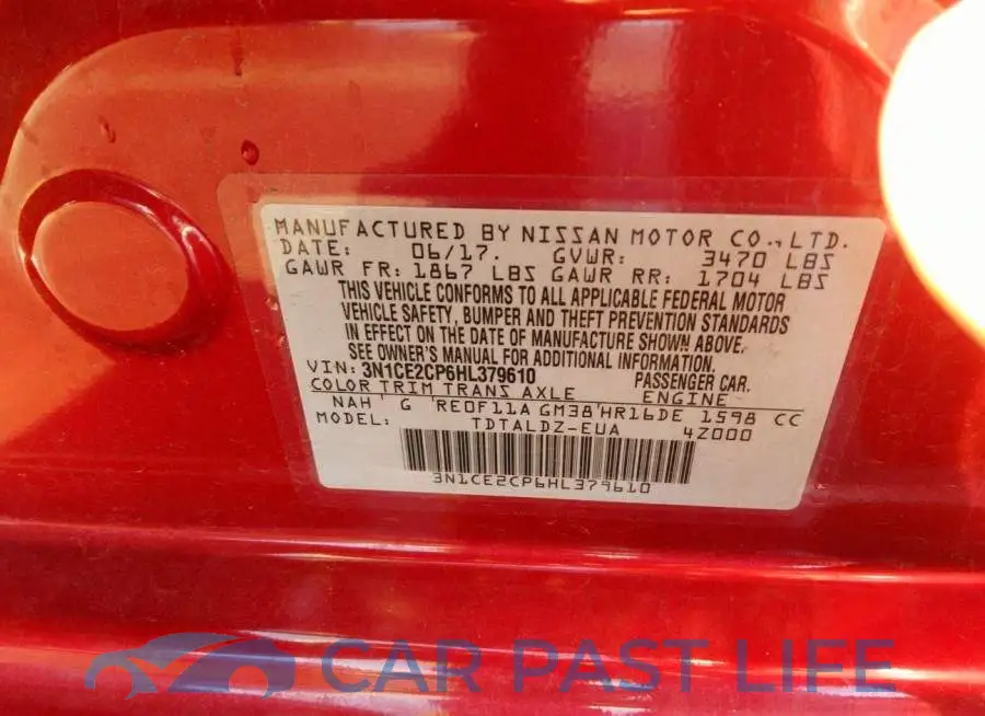 3N1CE2CP6HL379610# 9