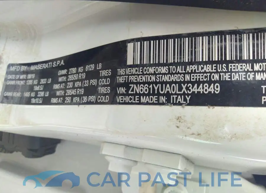 ZN661YUA0LX344849# 9