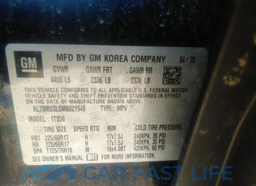 KL79MSSL5MB021948# 9