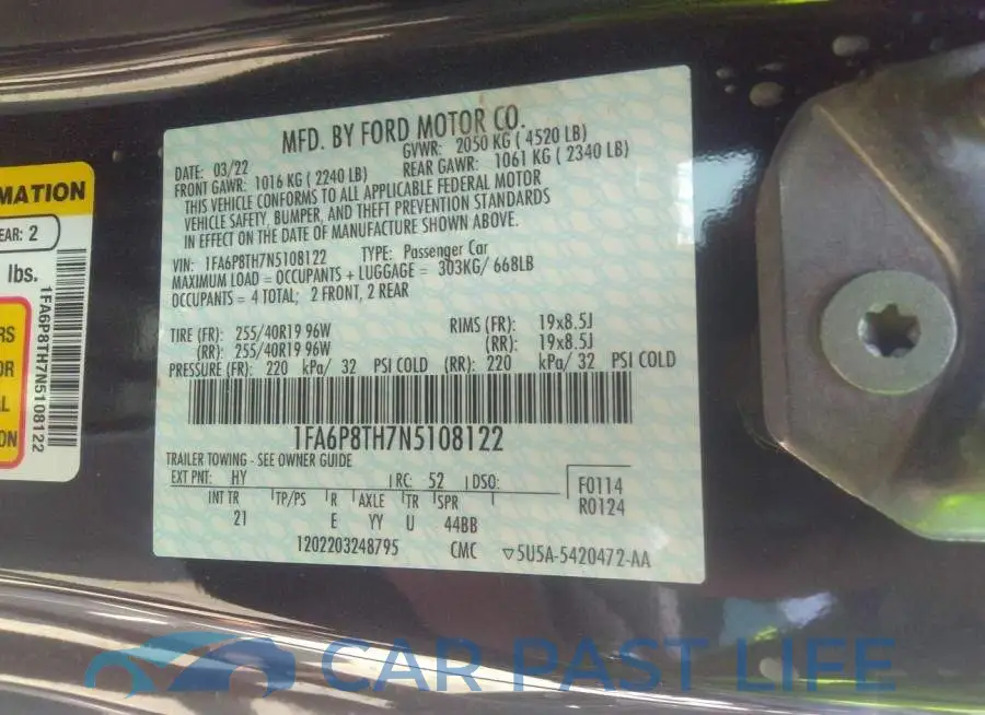 1FA6P8TH7N5108122# 9