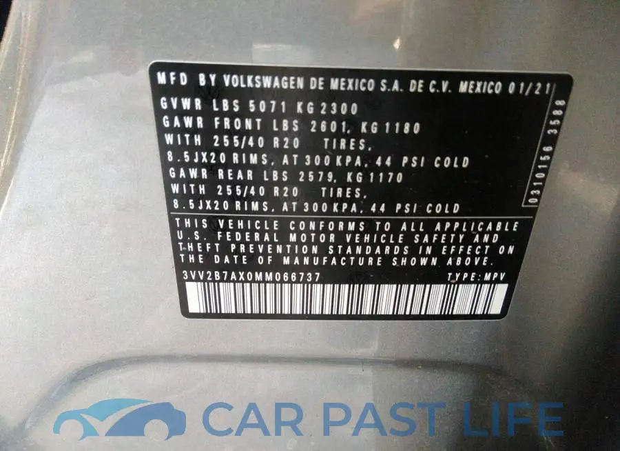 3VV2B7AX0MM066737# 9
