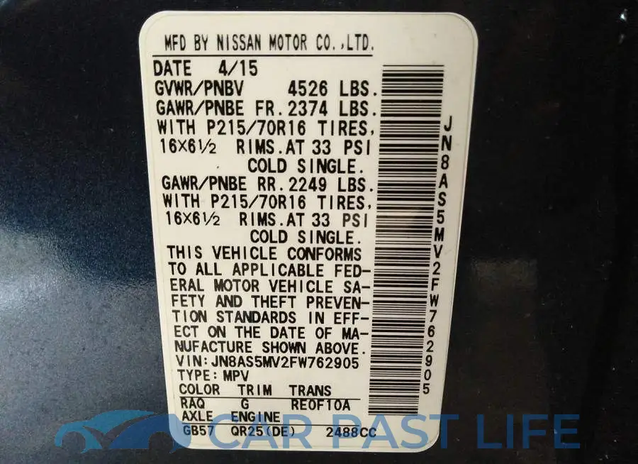 JN8AS5MV2FW762905# 9