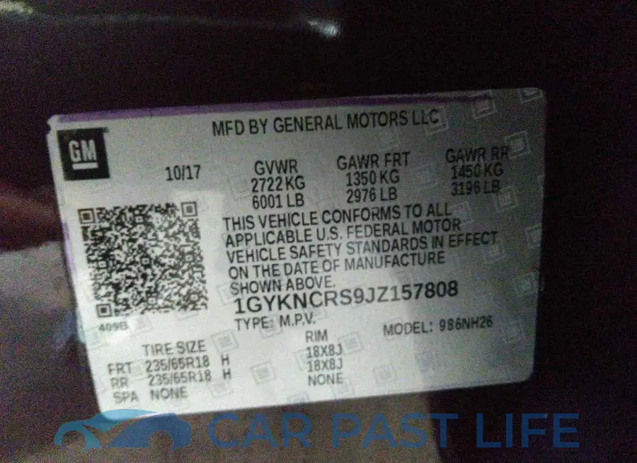 1GYKNCRS9JZ157808# 9