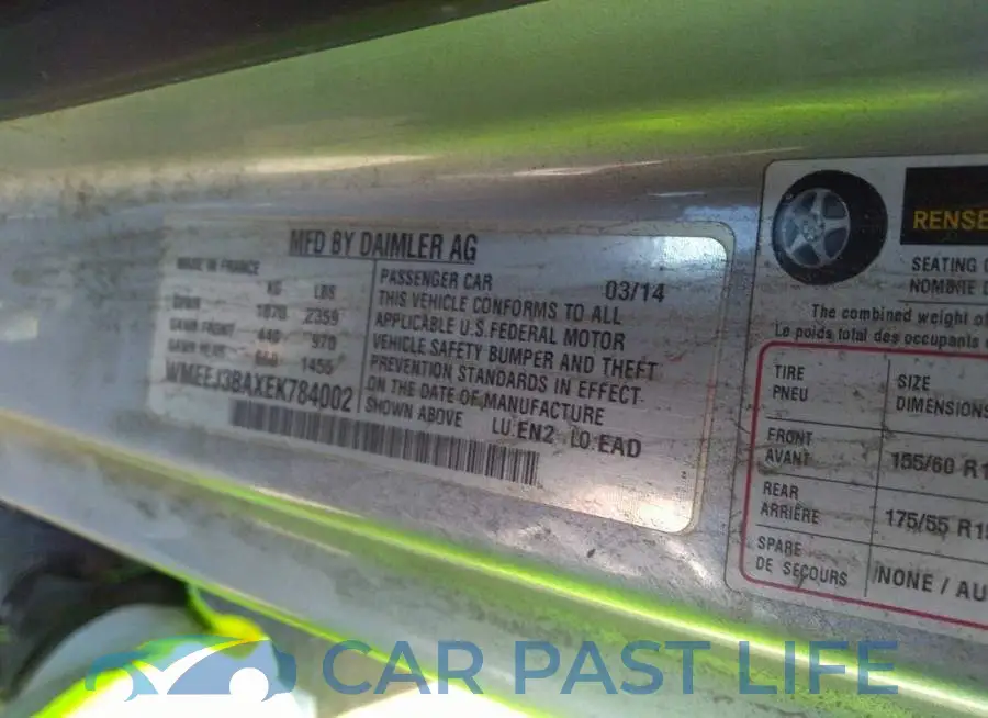 WMEEJ3BAXEK784002# 9