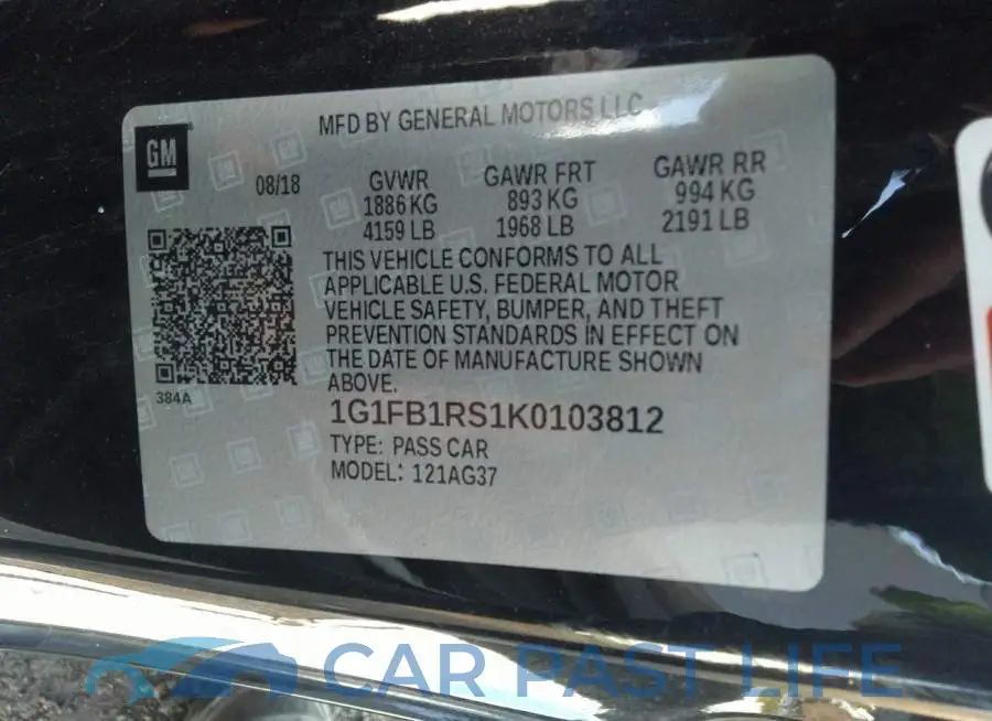 1G1FB1RS1K0103812# 9
