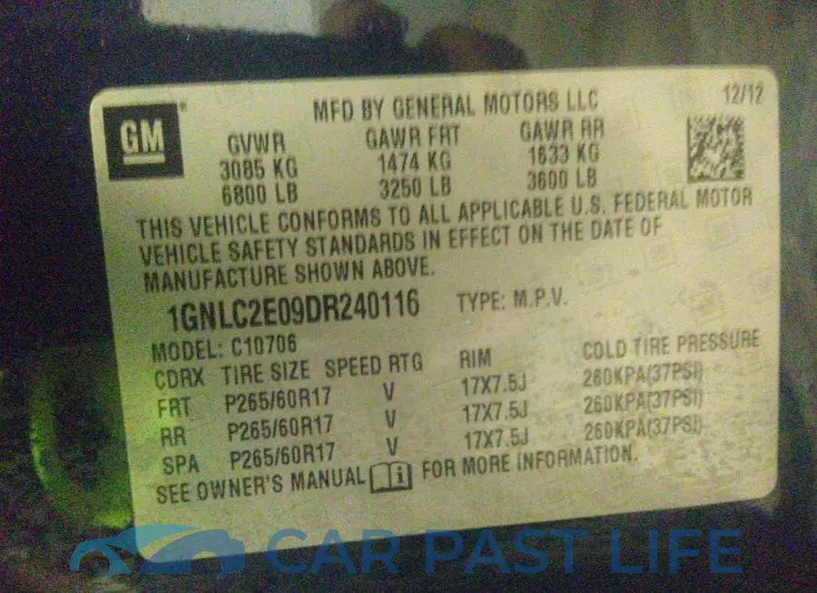 1GNLC2E09DR240116# 9