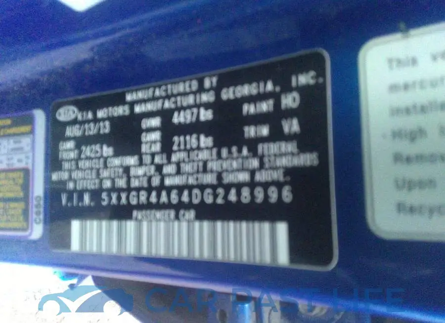 5XXGR4A64DG248996# 9