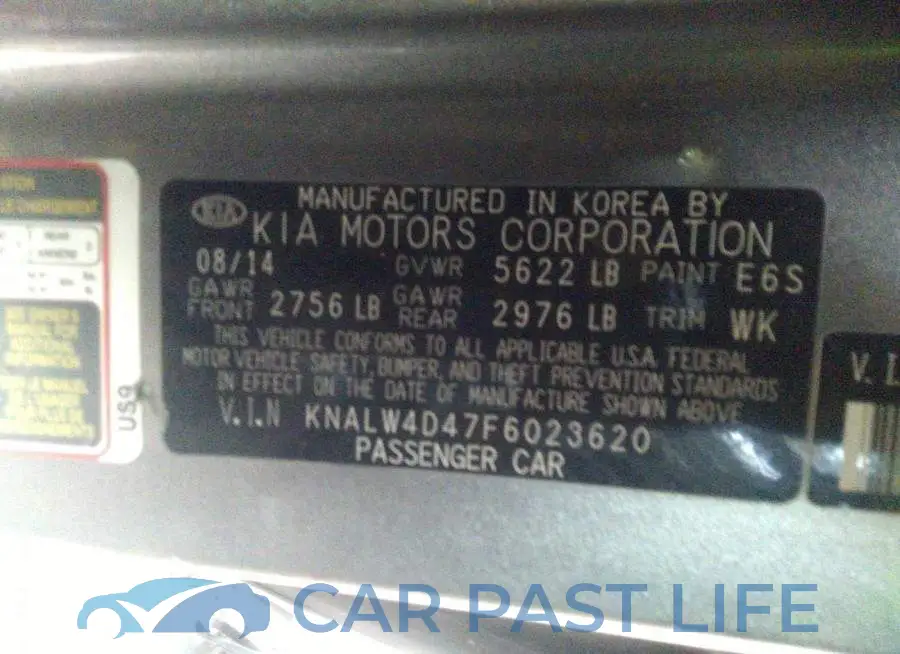 KNALW4D47F6023620# 9