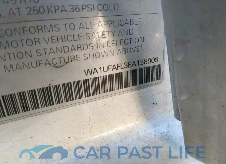 WA1UFAFL3EA138909# 9