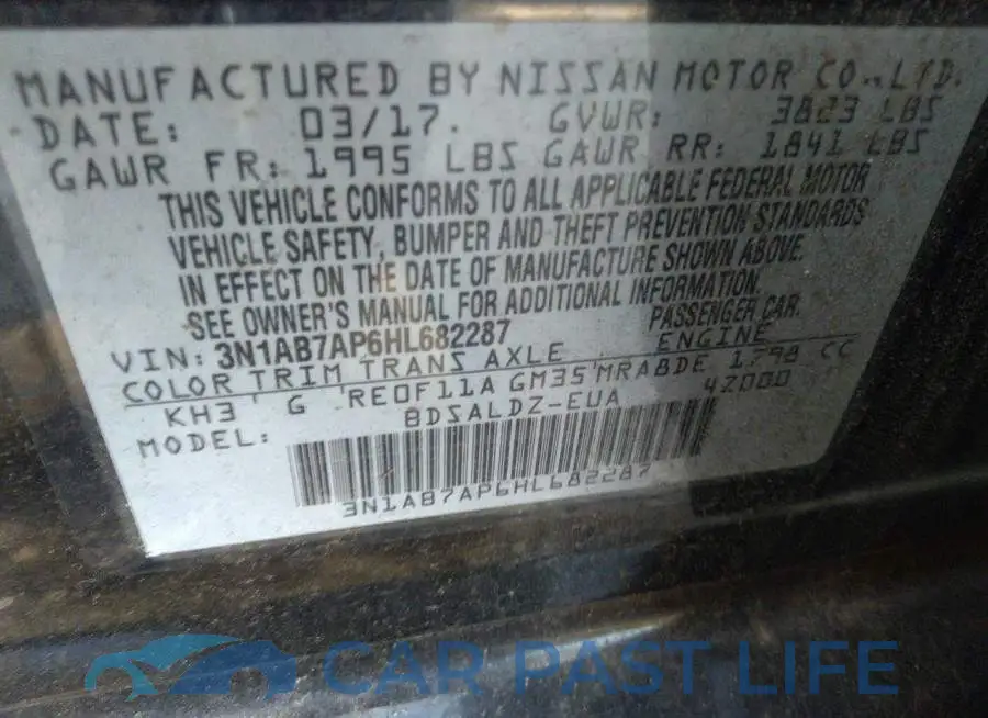 3N1AB7AP6HL682287# 6