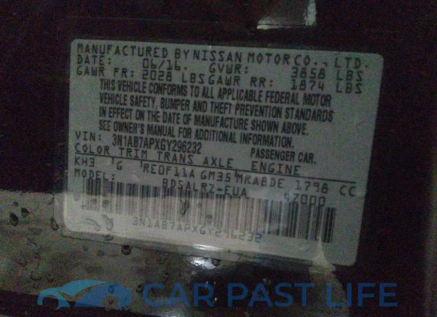 3N1AB7APXGY296232# 9