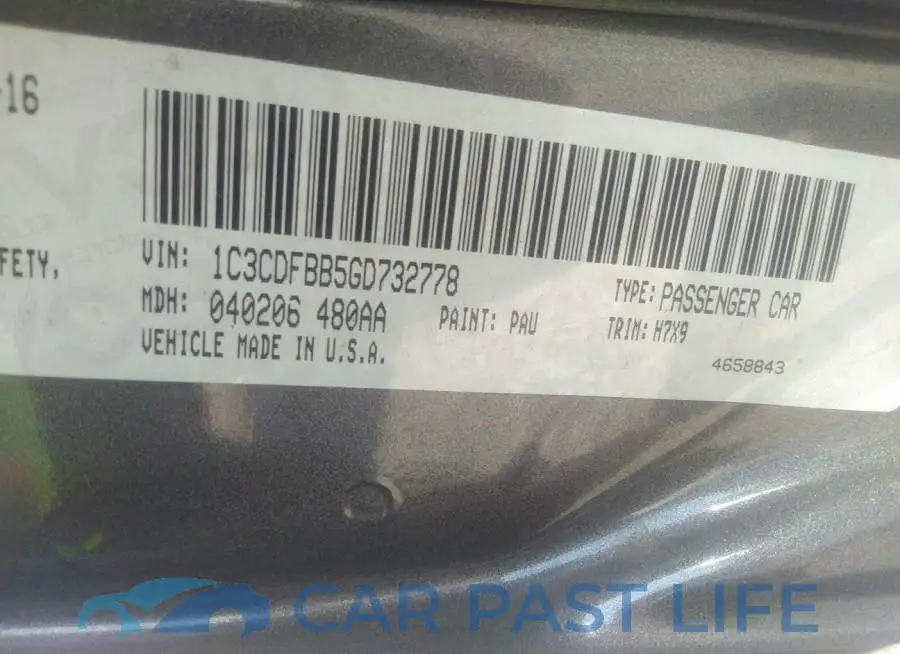 1C3CDFBB5GD732778# 9