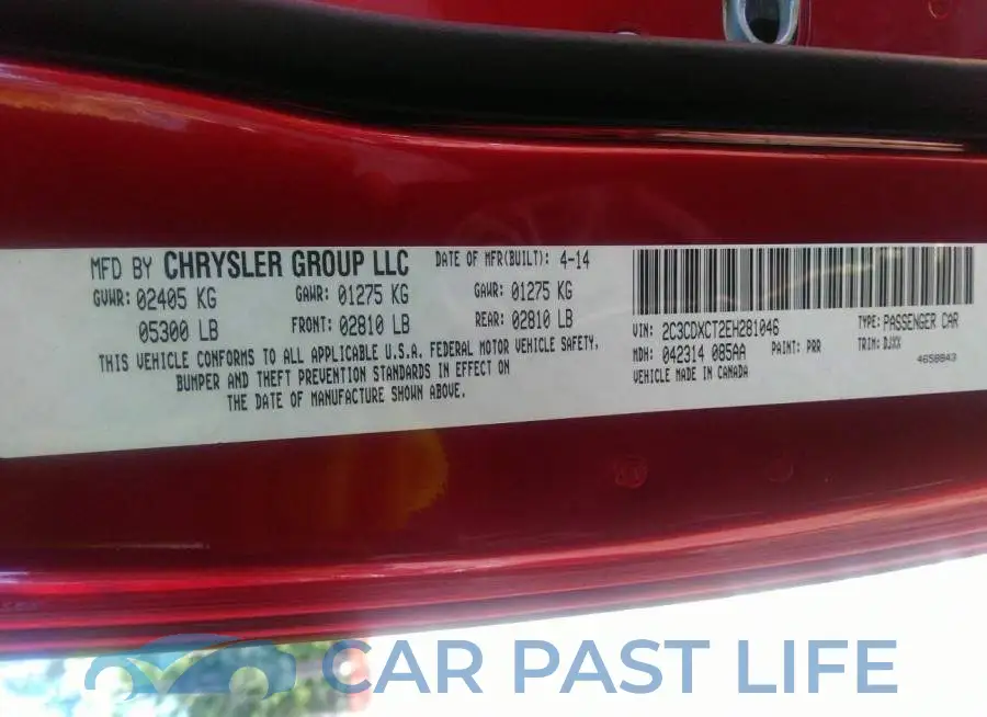 2C3CDXCT2EH281046# 9