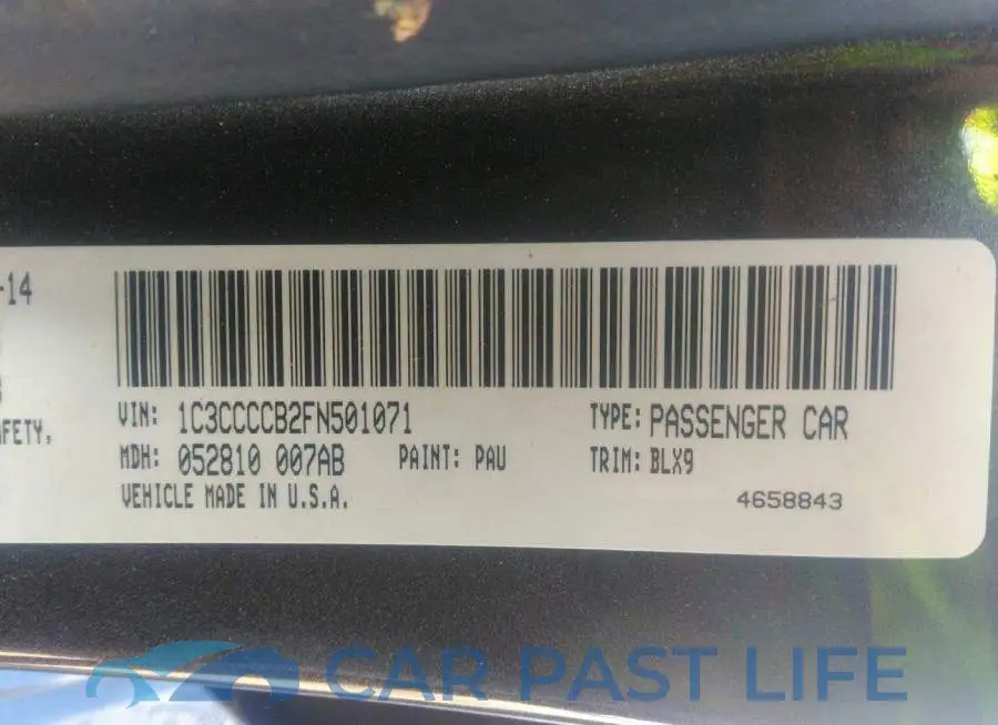 1C3CCCCB2FN501071# 9