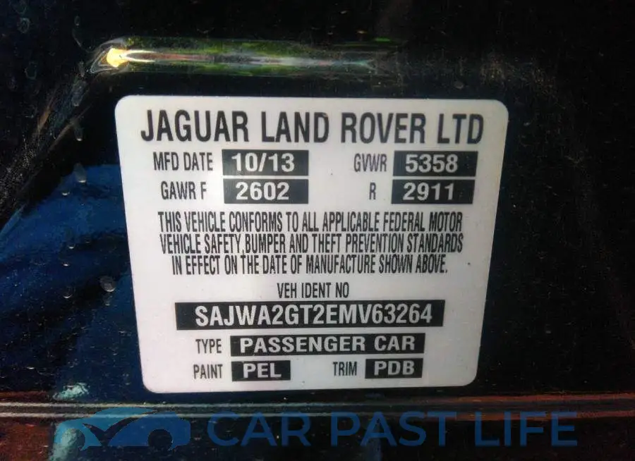 SAJWA2GT2EMV63264# 9