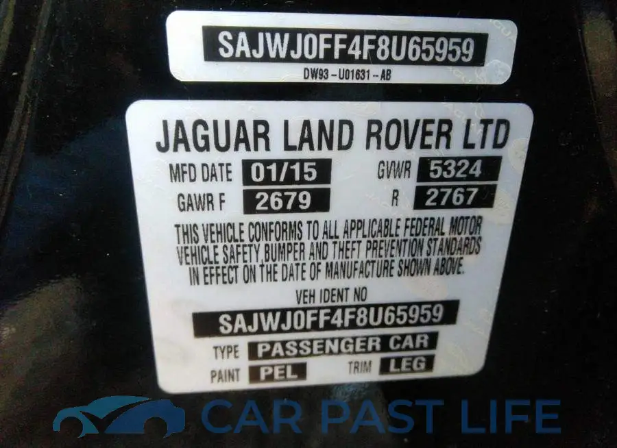 SAJWJ0FF4F8U65959# 9