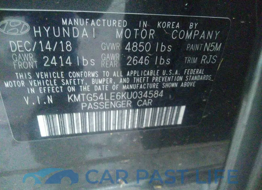 KMTG54LE6KU034584# 9