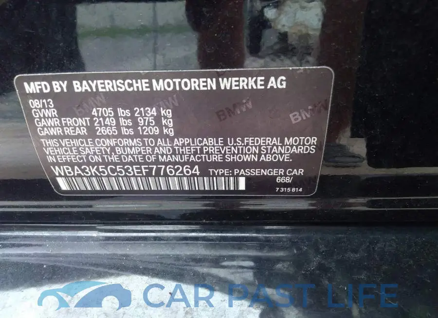 WBA3K5C53EF776264# 9
