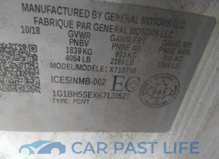 1G1BH5SEXK7120527# 9