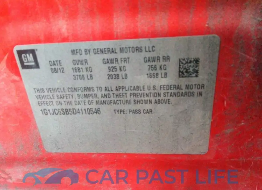 1G1JC6SB5D4110546# 9