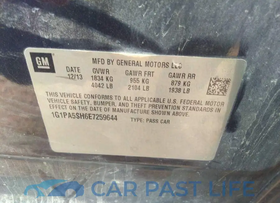 1G1PA5SH6E7259644# 9