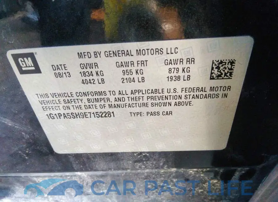 1G1PA5SH9E7152281# 9