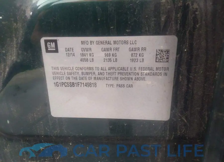 1G1PC5SB1F7149818# 9