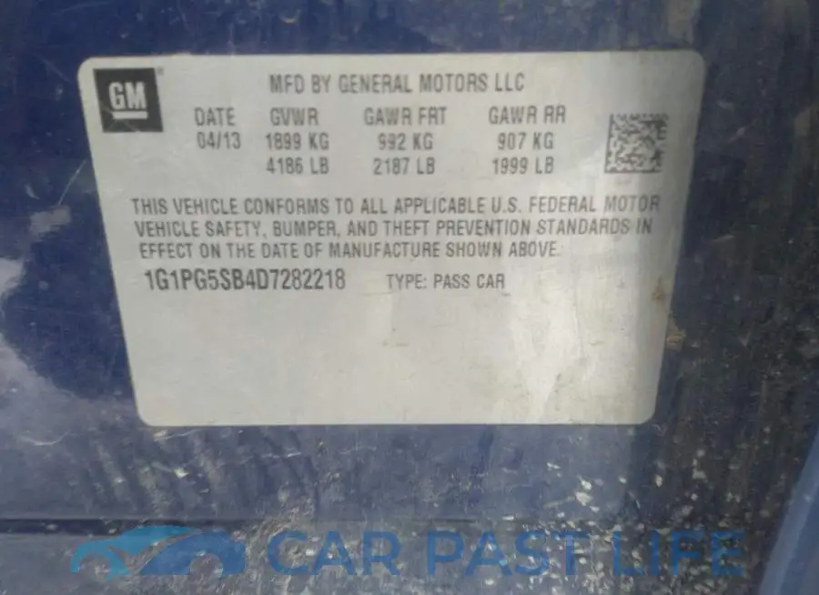 1G1PG5SB4D7282218# 9