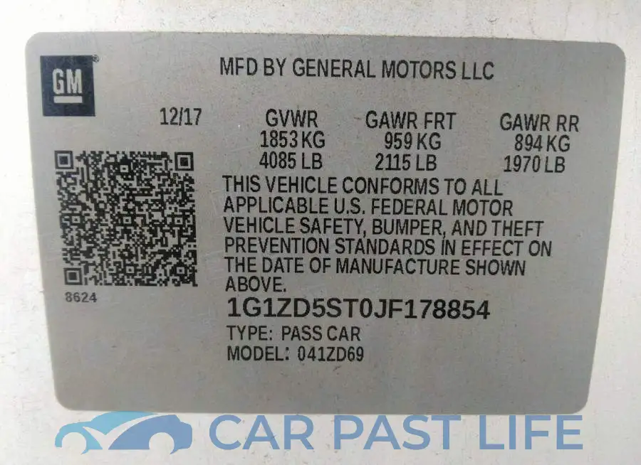 1G1ZD5ST0JF178854# 9