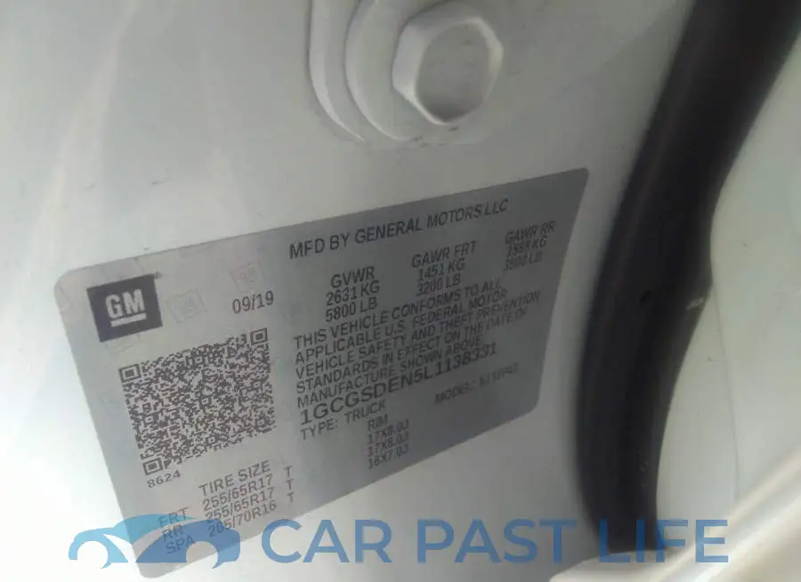 1GCGSDEN5L1138331# 9