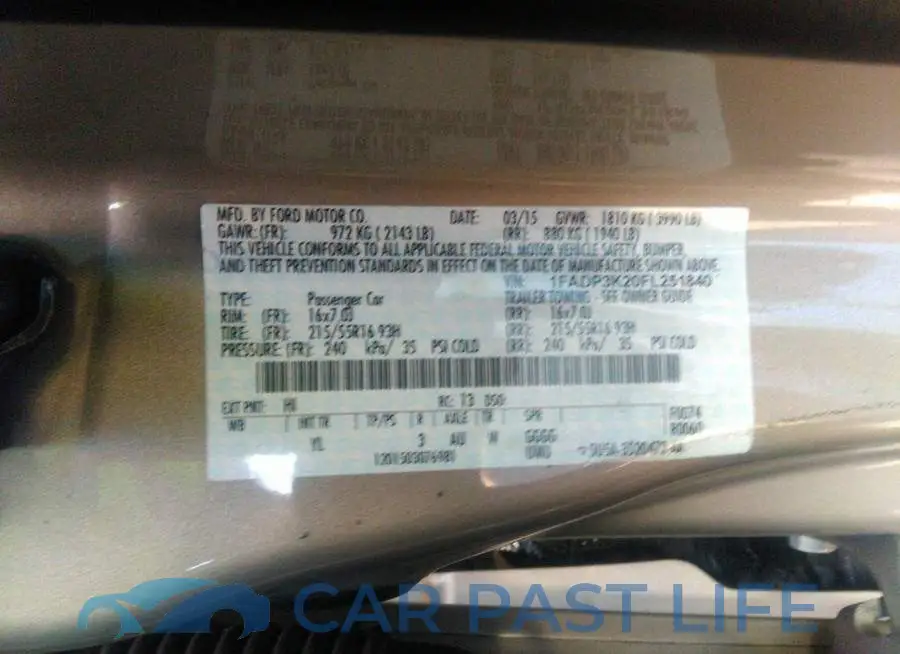 1FADP3K20FL251840# 9